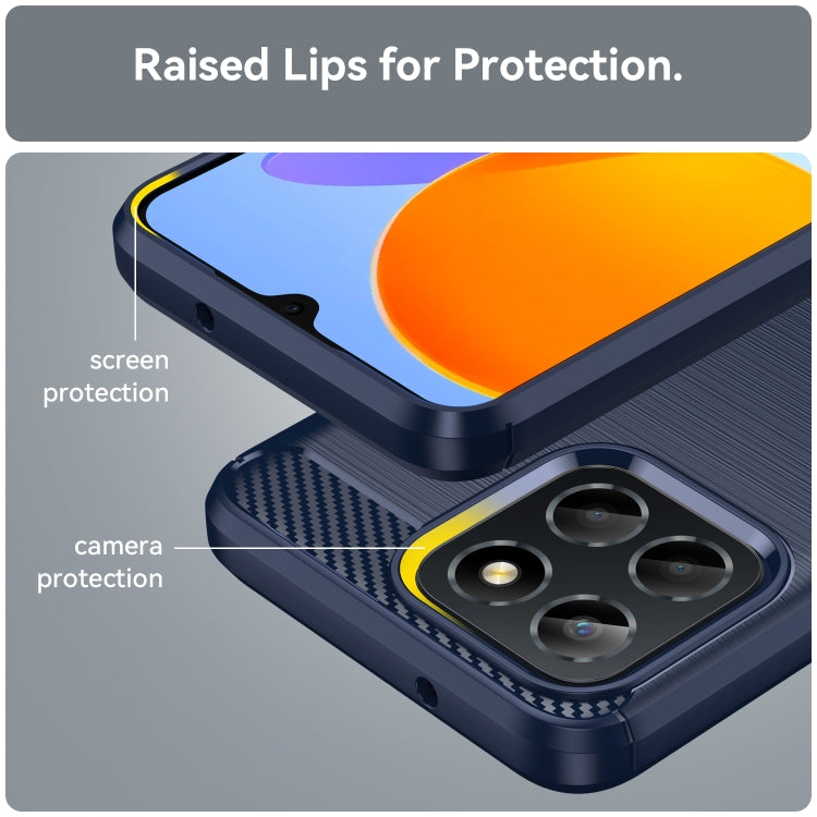 For Honor Play 30 Brushed Texture Carbon Fiber TPU Phone Case