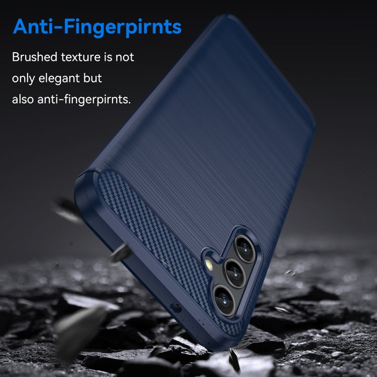 For Samsung Galaxy A14 5G Brushed Texture Carbon Fiber TPU Phone Case
