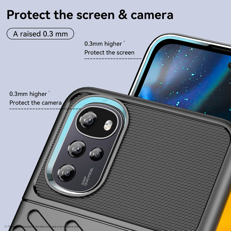 For Motorola Moto E32 India Thunderbolt Shockproof TPU Protective Soft Phone Case