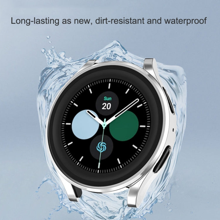 For Samsung Galaxy Watch5 Pro 45mm Electroplating Hollow Half-pack TPU Protective Case