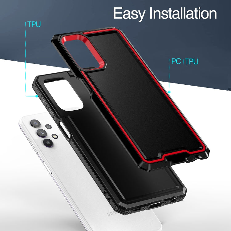 For Samsung Galaxy A32 4G Armour Two-color TPU + PC Phone Case