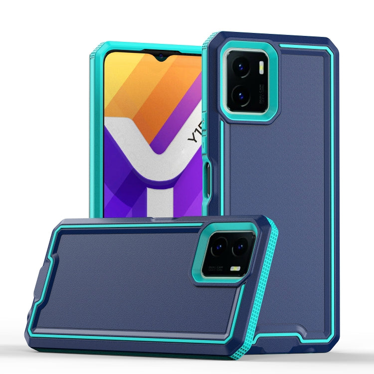 For vivo Y15s 2021 / Y15a / Y01  4G Armour Two-color TPU + PC Phone Case