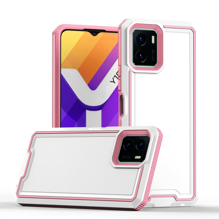 For vivo Y15s 2021 / Y15a / Y01  4G Armour Two-color TPU + PC Phone Case
