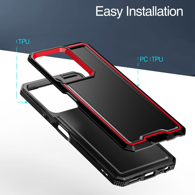 For vivo Y35 4G / Y22s Armour Two-color TPU + PC Phone Case