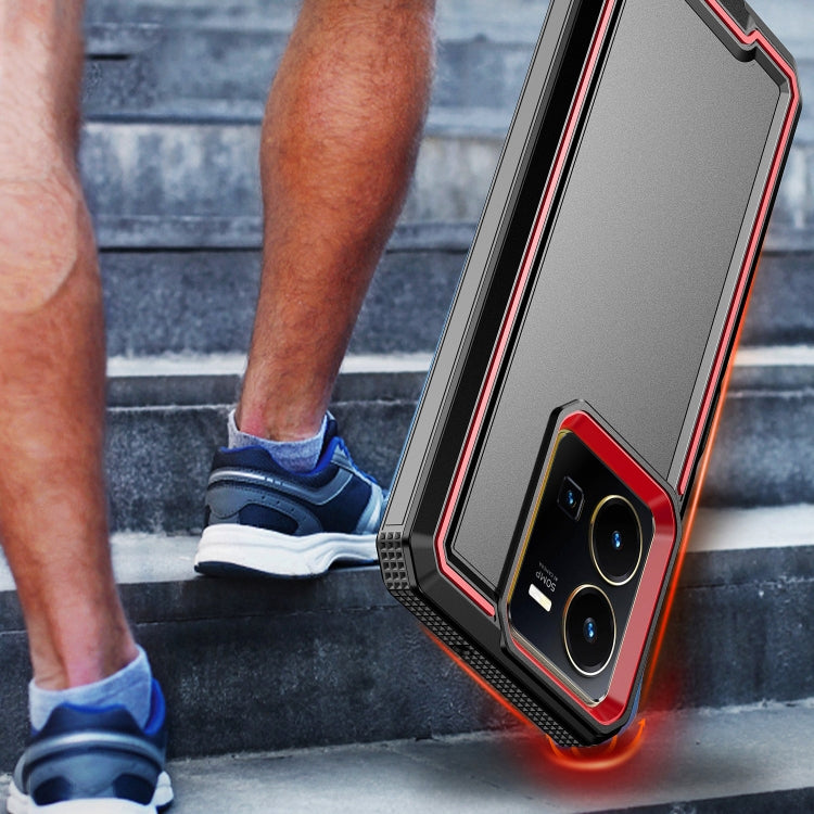 For vivo Y35 4G / Y22s Armour Two-color TPU + PC Phone Case