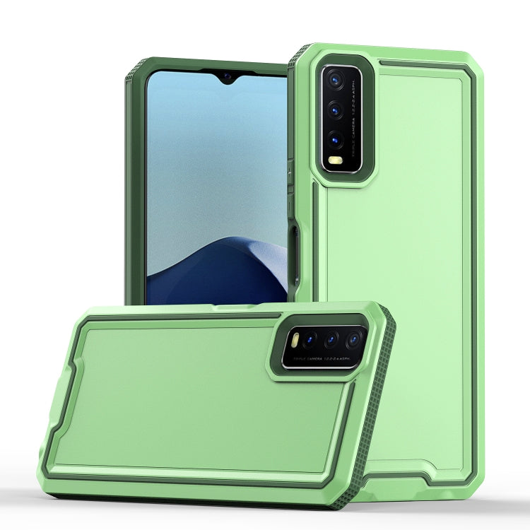 For vivo Y20 / Y20i / Y20s / Y12s Armour Two-color TPU + PC Phone Case