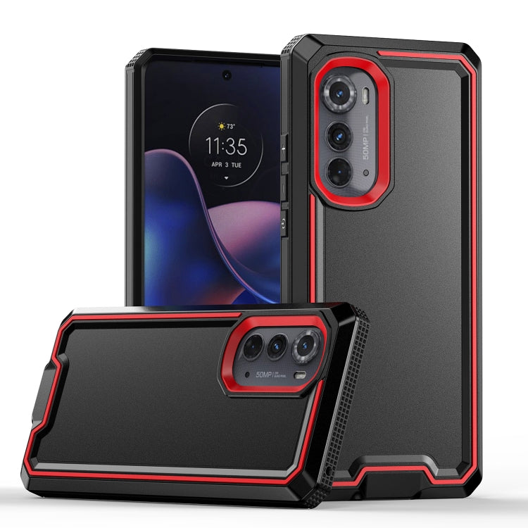 For Motorola Edge 2022 Armour Two-color TPU + PC Phone Case
