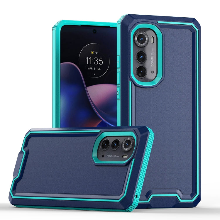 For Motorola Edge 2022 Armour Two-color TPU + PC Phone Case
