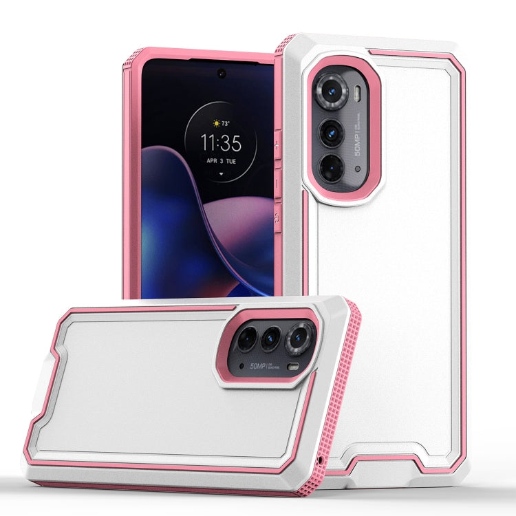 For Motorola Edge 2022 Armour Two-color TPU + PC Phone Case