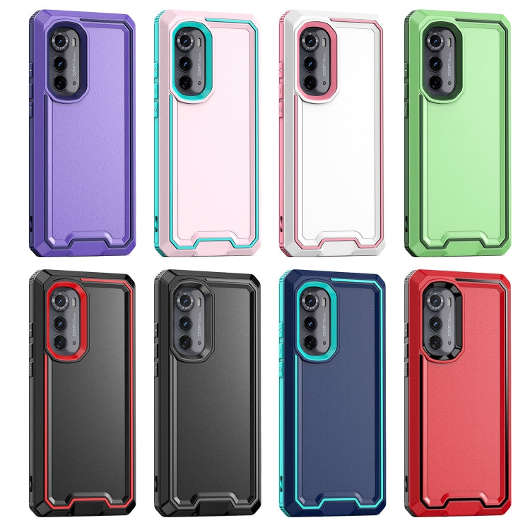 For Motorola Edge 2022 Armour Two-color TPU + PC Phone Case