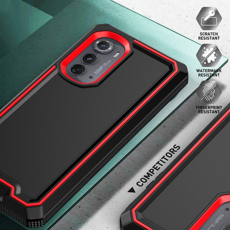 For Motorola Edge 2022 Armour Two-color TPU + PC Phone Case