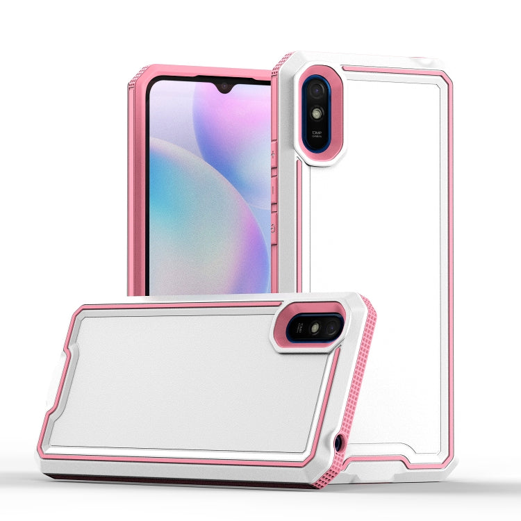 For Xiaomi Redmi 9A Armour Two-color TPU + PC Phone Case