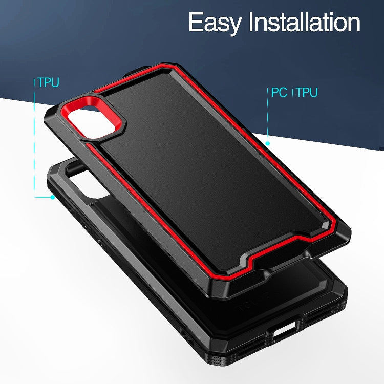 For TCL ION z Armour Two-color TPU + PC Phone Case