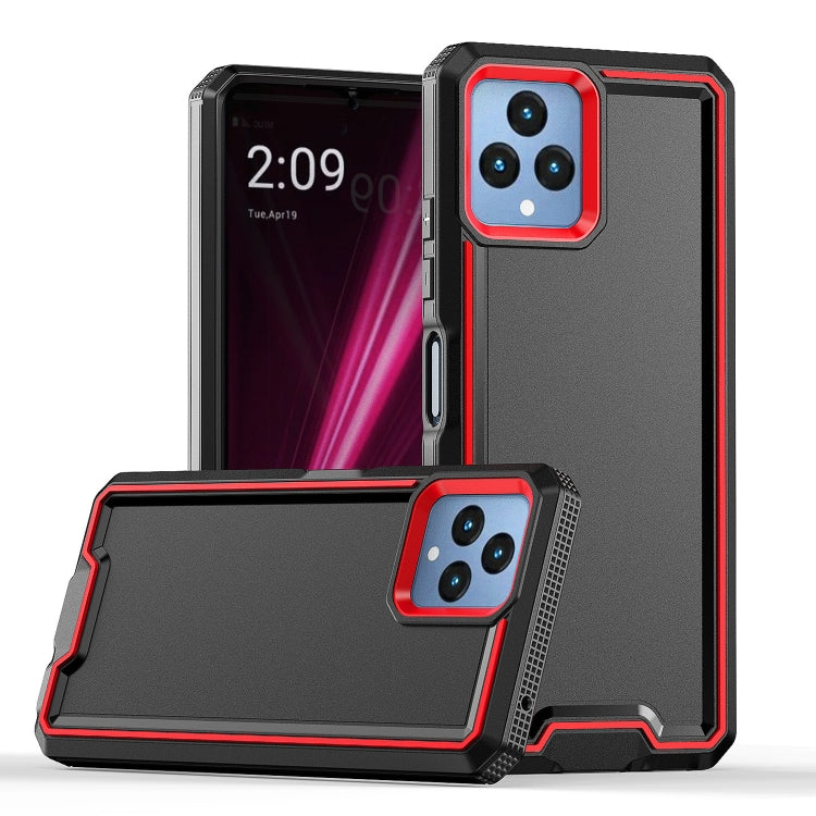 For T-Mobile Revvl 6 5G Armour Two-color TPU + PC Phone Case