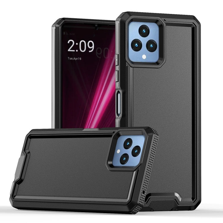 For T-Mobile Revvl 6 5G Armour Two-color TPU + PC Phone Case