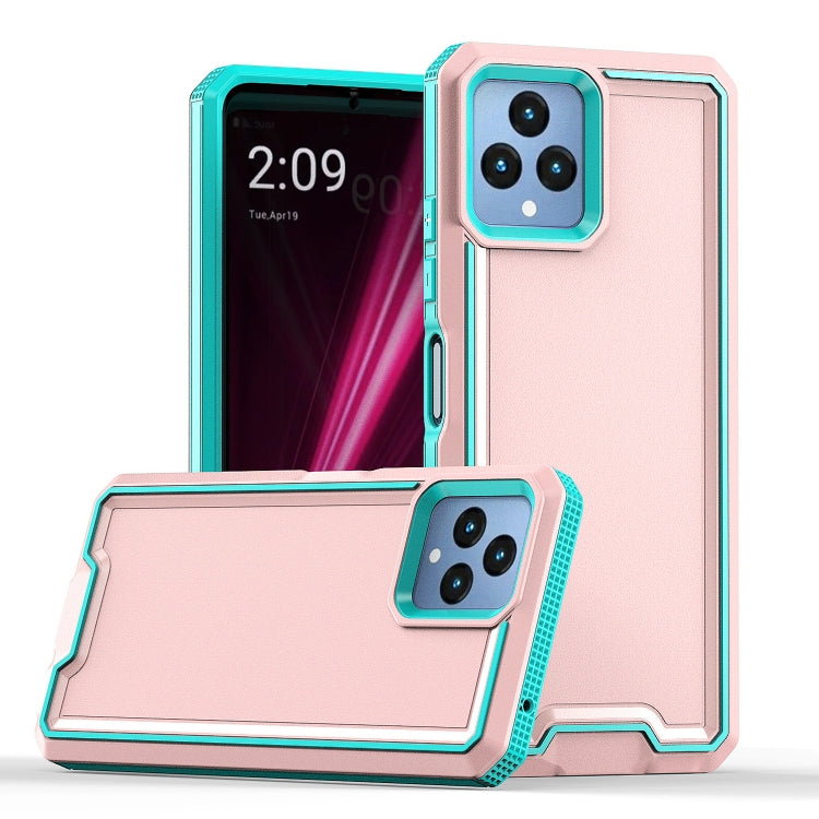For T-Mobile Revvl 6 5G Armour Two-color TPU + PC Phone Case