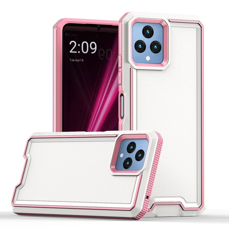 For T-Mobile Revvl 6 5G Armour Two-color TPU + PC Phone Case