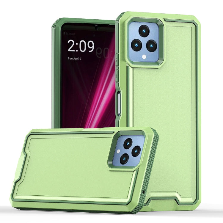 For T-Mobile Revvl 6 5G Armour Two-color TPU + PC Phone Case