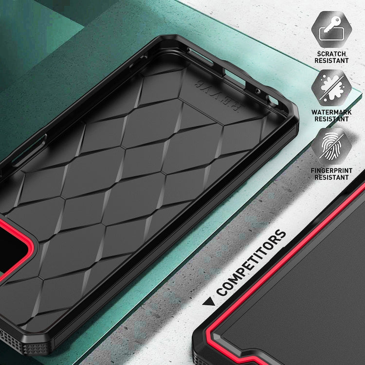 For T-Mobile Revvl 6 5G Armour Two-color TPU + PC Phone Case