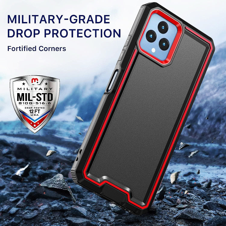 For T-Mobile Revvl 6 5G Armour Two-color TPU + PC Phone Case
