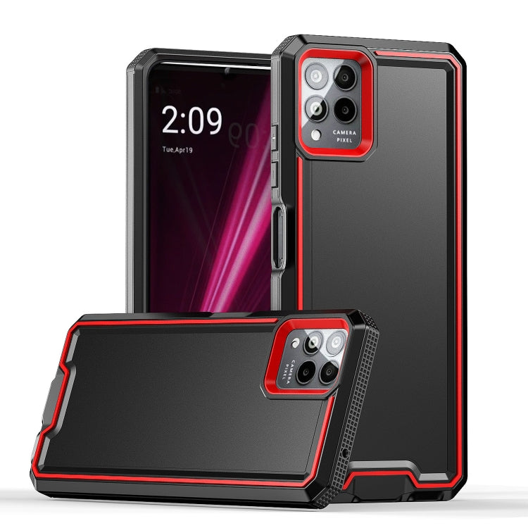 For T-Mobile Revvl 6 Pro 5G Armour Two-color TPU + PC Phone Case