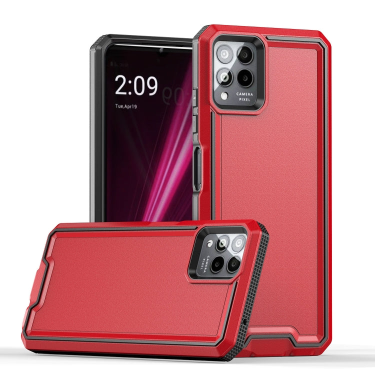 For T-Mobile Revvl 6 Pro 5G Armour Two-color TPU + PC Phone Case
