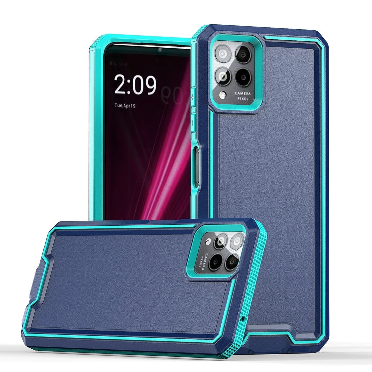 For T-Mobile Revvl 6 Pro 5G Armour Two-color TPU + PC Phone Case