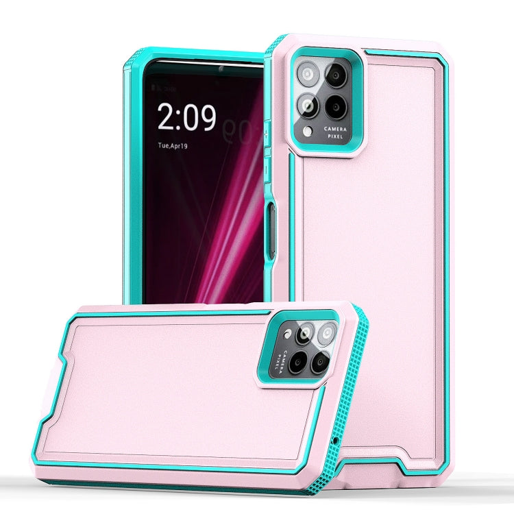 For T-Mobile Revvl 6 Pro 5G Armour Two-color TPU + PC Phone Case