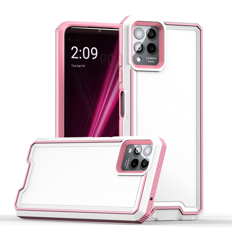For T-Mobile Revvl 6 Pro 5G Armour Two-color TPU + PC Phone Case