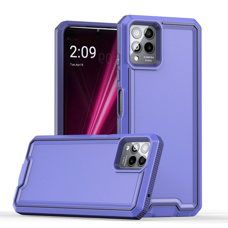 For T-Mobile Revvl 6 Pro 5G Armour Two-color TPU + PC Phone Case