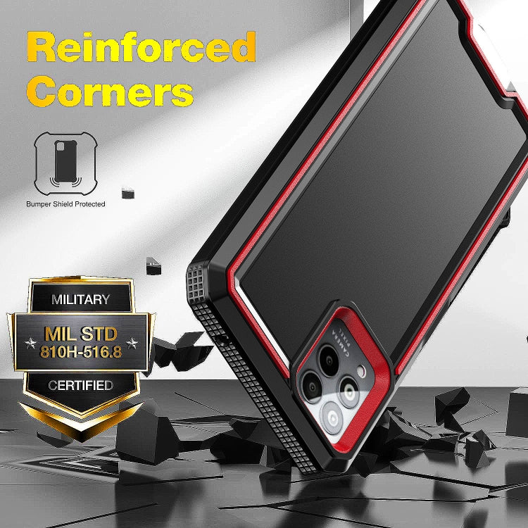 For T-Mobile Revvl 6 Pro 5G Armour Two-color TPU + PC Phone Case