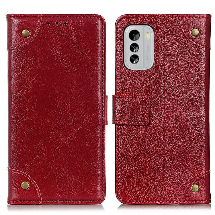 For Nokia G60 5G Copper Buckle Nappa Texture Horizontal Flip Leather Phone Case