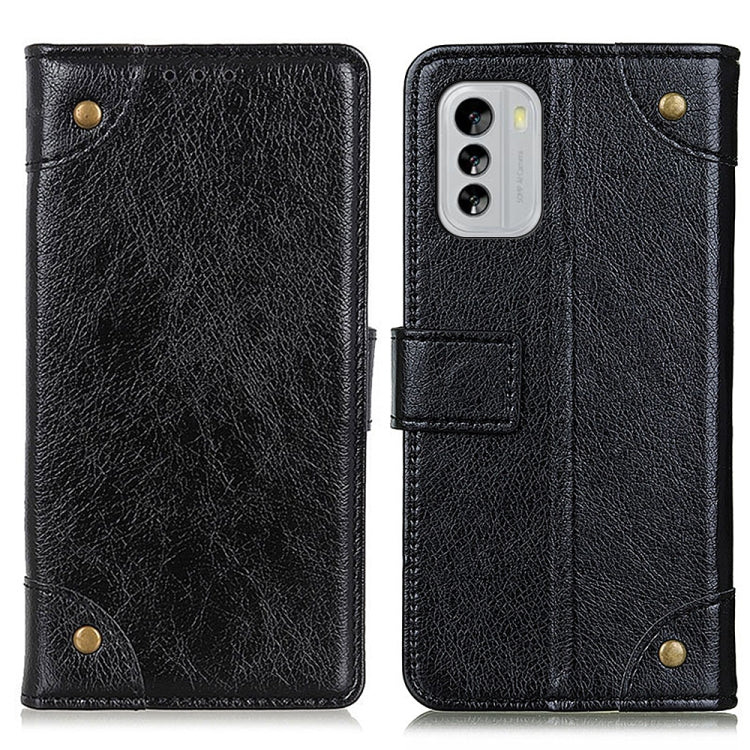 For Nokia G60 5G Copper Buckle Nappa Texture Horizontal Flip Leather Phone Case