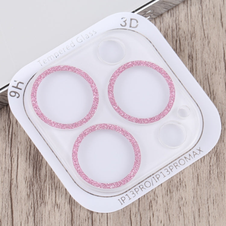 For iPhone 14 Pro Glitter Ring Tempered Glass Camera Lens Film