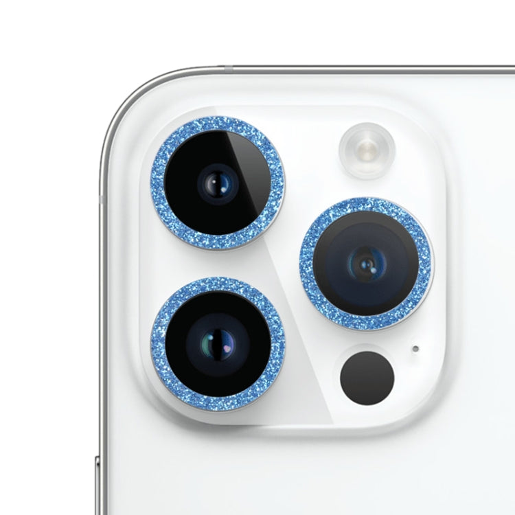For iPhone 14 Pro Glitter Ring Tempered Glass Camera Lens Film