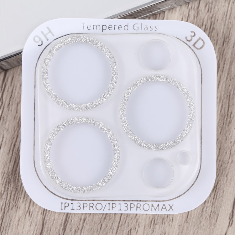 For iPhone 14 Pro Max Glitter Ring Tempered Glass Camera Lens Film