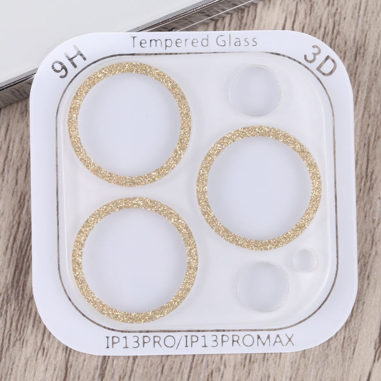 For iPhone 14 Pro Max Glitter Ring Tempered Glass Camera Lens Film