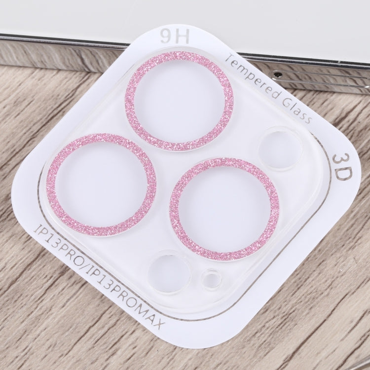 For iPhone 14 Pro Max Glitter Ring Tempered Glass Camera Lens Film