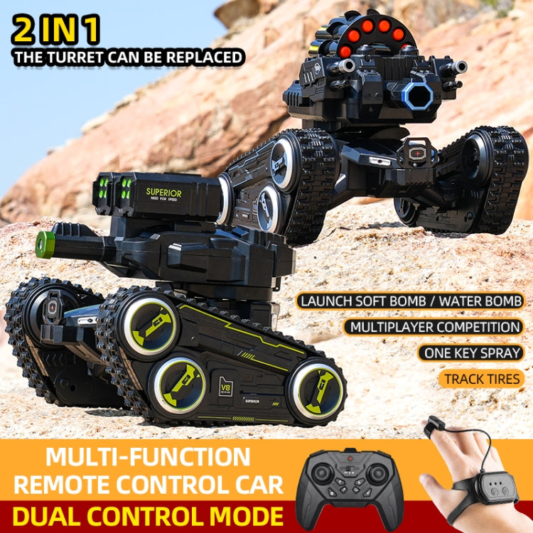 JJR/C 538 Gesture Sensing Remote Control Two-Wheel Tank Battle Spray Truck, Specification:Single Control