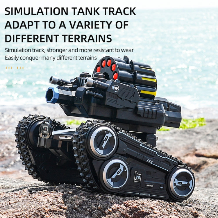 JJR/C 538 Gesture Sensing Remote Control Two-Wheel Tank Battle Spray Truck, Specification:Dual Control