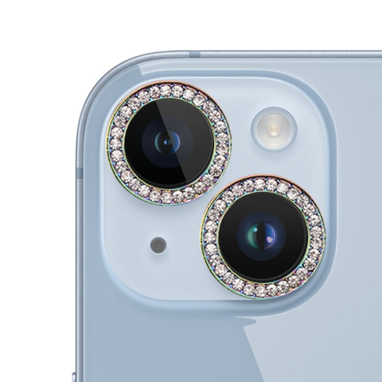For iPhone 14 9H Point Drill Camera Lens Film Protector Circle