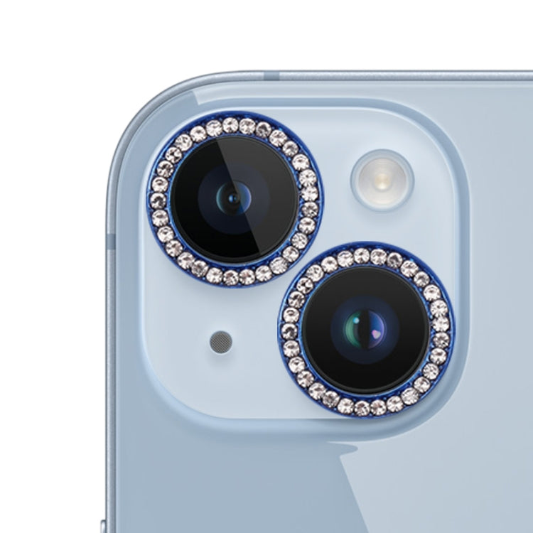 For iPhone 14 Plus 9H Point Drill Camera Lens Film Protector Circle