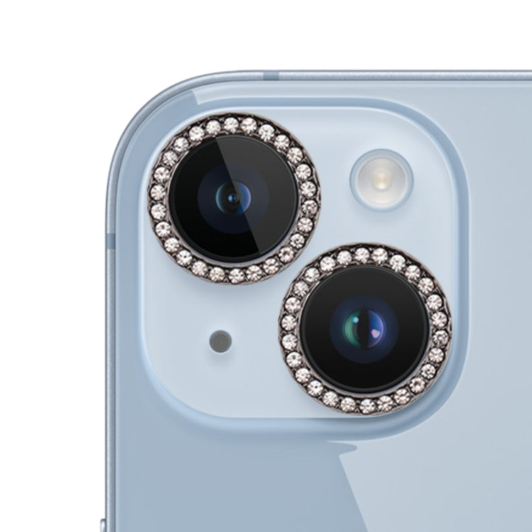 For iPhone 14 Plus 9H Point Drill Camera Lens Film Protector Circle