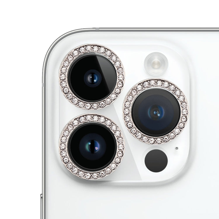 For iPhone 14 Pro Max 9H Point Drill Camera Lens Film Protector Circle