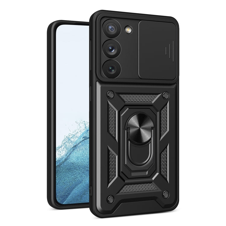 For Samsung Galaxy S23 5G Sliding Camera Cover Design TPU+PC Phone Case