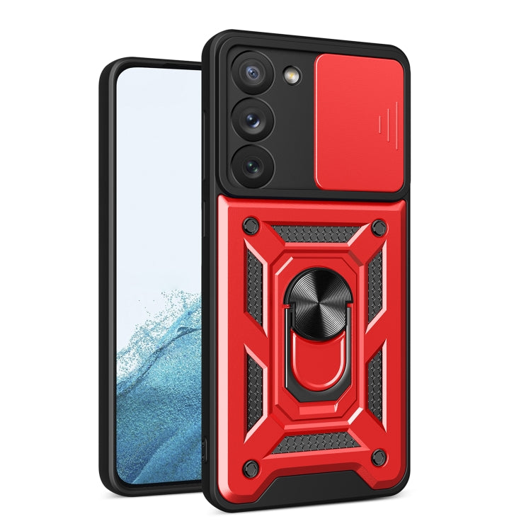 For Samsung Galaxy S23 5G Sliding Camera Cover Design TPU+PC Phone Case