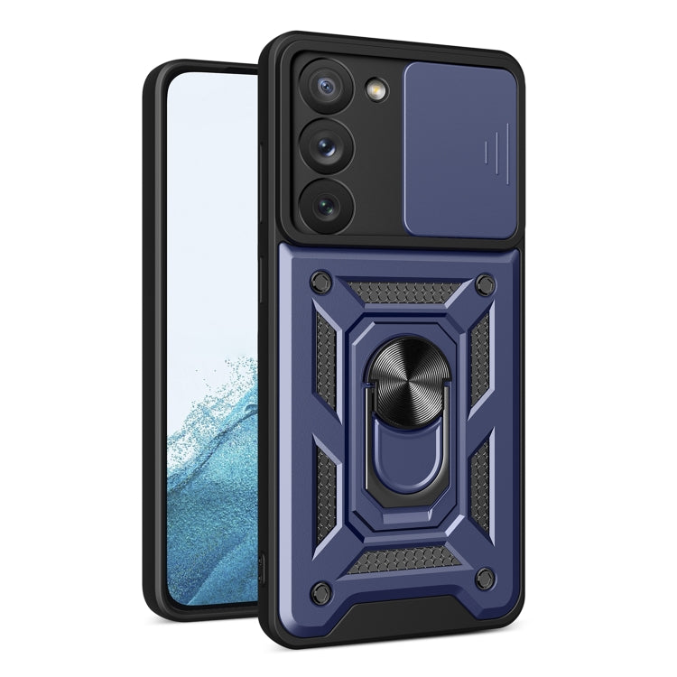 For Samsung Galaxy S23 5G Sliding Camera Cover Design TPU+PC Phone Case