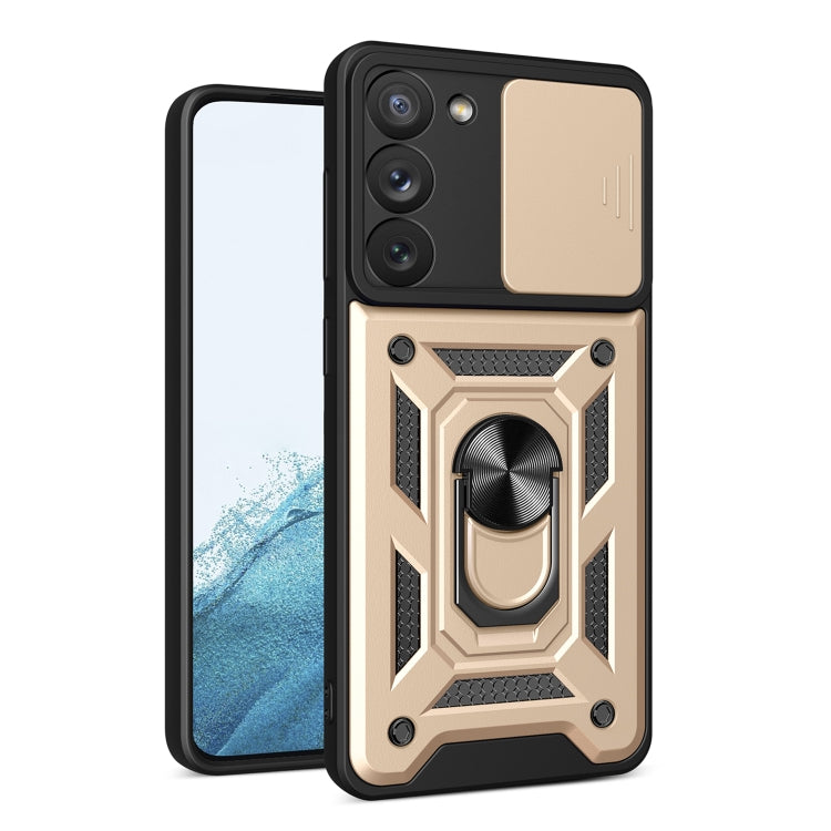 For Samsung Galaxy S23 5G Sliding Camera Cover Design TPU+PC Phone Case