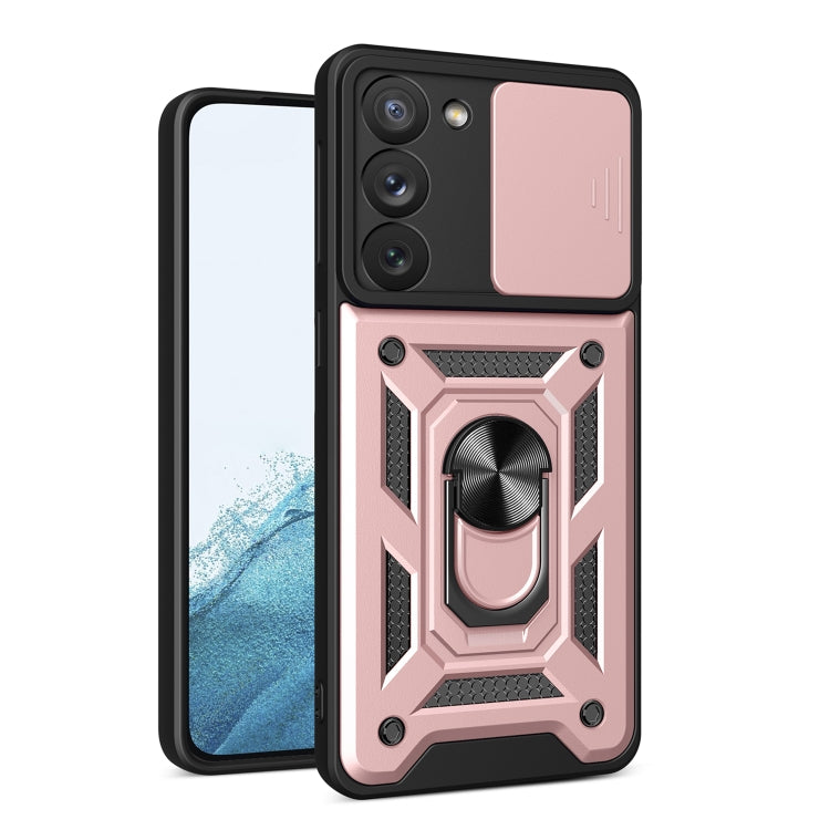 For Samsung Galaxy S23 5G Sliding Camera Cover Design TPU+PC Phone Case
