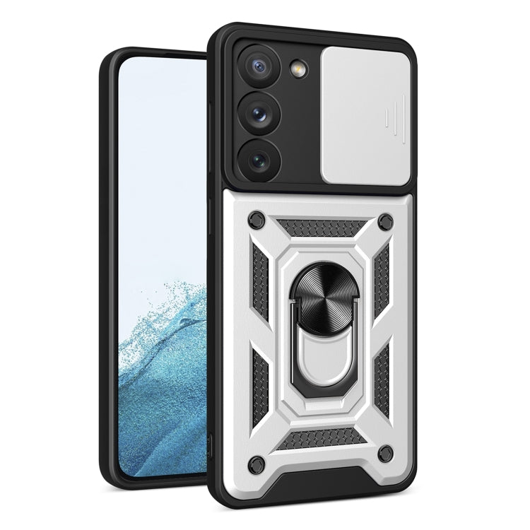 For Samsung Galaxy S23 5G Sliding Camera Cover Design TPU+PC Phone Case